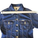 Vintage Star Blue Women's Denim Jean Jacket Size M Long Sleeve Logo Buttons Size M Photo 3