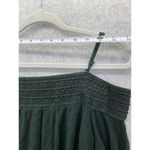 Purple Snow  Women's Romper Off shoulder Size Medium Emerald Green Shorts Crinkle Photo 8