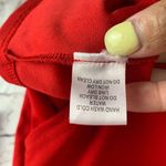 FAVLUX Fashion Red Ruched V-Neck Long Sleeve Mini Dress Size Small Cocktail Y2K Photo 4