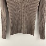 Old Navy Y2K Brown V Neck Bella Swan Elena Gilbert Fitted Stretch Sweater Hoodie Photo 3