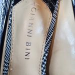 Gianni Bini Women 6.5M Shoes Spike Heels Black White Houndstooth Plaid Photo 3
