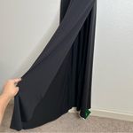 Halara NWT U Neck Backless Split Flowy Maxi Casual Tank Dress black large Photo 8