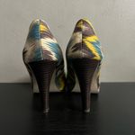 Madden Girl Women’s  Kaboby platform peep toe pumps multicolored ikat fabric sz 6 Photo 2