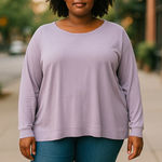 Torrid Athleisure Long Sleeve Lattice Back Top size 2 Photo 0