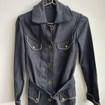 bill tornade long black cotton classic trench luxury coat gold size medium Photo 1