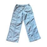 Aerie Me-Day Tie Waist Pant Light Blue Wide Leg Pant with Elastic Waist Size Med Photo 1