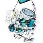 Vintage Beaded Necklace Triple Standed 22 inch 2 inch extender NY Mark … Photo 0