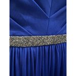 David's Bridal David’s Bridal Cobalt Blue Rhinestone Waist Bridesmaid Formal Dress 10 L W11092 Photo 4