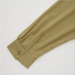 Uniqlo  Cotton Tiered 3/4-Sleeve Mini Dress khaki green Photo 2