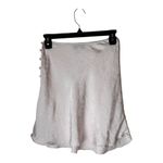 L'Academie Skirt Women XS Primrose Pink Satin Floral The Elsa Button Mini Slip Photo 3