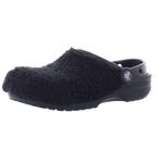 Crocs  Clog Shoes Unisex Black Classic Fuzz Mania Cozy Warm Size M5/W7 Photo 3