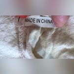 Tory Burch Canvas Drawstring Dust Bag 21" x 22" Metal Logo Charm Off White, Pink Photo 5