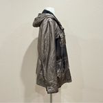 Calvin Klein Metallic Rose Gold Hooded Windbreaker Jacket Size XL Photo 3