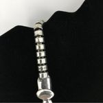 Vintage Art Nouveau Steam Punk Chunky Floral Botanical Grandeur Necklace Silver Photo 1