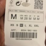 ZARA Sale! 🔥 NEW!  BASIC Black Dress with Contrast White Sleeves Size Medium Photo 4