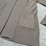 Ambiance Apparel Flowy Brown Cardigan Sweater Tan Size L Photo 1
