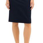 Theory Golda Navy Blue Stretch Virgin Wool Blend Pencil Skirt Career Size 2 Photo 0