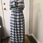 Mossimo Supply Co.Strapless Striped Maxi Dress S Boho Casual Vacation Dopamine Yellow Photo 2