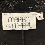 VTG 90s Y2K Black Sparkle Floral Mini Dress slinky fit and flare, Medium Photo 5