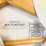 White Stag Y2k  baby blue & white striped mock turtleneck sleeveless blouse Photo 4