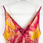 Sensara Satin Lingerie Maxi Slip Dress Size Medium Red Sunset Vintage Sexy Photo 6