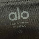 Alo Yoga Airbrush High-Waist Flutter Black Split Leggings Sweat Pants Size XS Photo 8