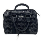 Miss Me  Y2K Black Silver Handbag Shiny Bowler Saddle Lock Key Charms GUC 2000s Photo 0