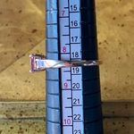 Rose Apatite Moissanite Sterling Silver Ring Size 8.25 Pink Photo 7