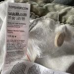 Topshop SZ 2 Camo Jeans High-Rise Green Button-Flap Pockets Wide-Leg Zip-Fly Photo 10