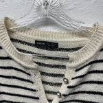 SheIn Franclia Striped Drop Shoulder Button Sweater Photo 4