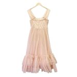 Lace & Beads Powder Pink Corset Tulle Midi Maxi Dress Size 8 Coquette Romantic Photo 7