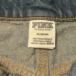 PINK - Victoria's Secret  Denim Jean Shorts‎ Frayed Hem Light Wash Women's Photo 1