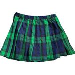 Aerie Pleated Plaid Mini Skirt Sz XL Navy Green Schoolgirl Kpop y2k Twee Preppy Photo 4