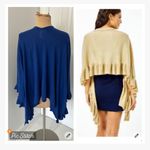 Lilly Pulitzer  Blue Ruffle Trim Wrap Shawl Photo 2