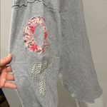 We The Free  Gray and Maroon Sweatshirt Free People Tee Tunic Top Size Medium Photo 6