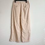 Madewell Harlow linen wide leg trouser Pants tan beige size 6 Photo 2