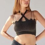 Out From Under Atlas Seamless Keyhole Bra Top NWT Size XS/S - Black Photo 0