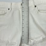 Pistola Sz 30 White High Rise Cut off Denim Shorts Frayed Distressed Photo 7