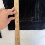 Victoria's Secret PINK Y2K   Cropped Velour Zip Hoodie Gray Small Rhinestone Logo Photo 3