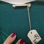 ODDY Women's Plus Blouse Crinkle Loose Green Size 3x Holiday Christmas Party NEW Photo 5