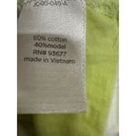 JCPenney Neon Yellow White Striped Short Sleeve Shirt Plus Size 1X Photo 4