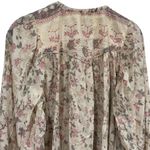 Cleobella  Helena Babydoll Blouse in Ivory and Pink Floral Women’s Size S Photo 7