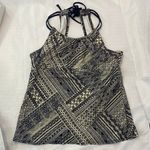 Jantzen Geometric Print Tankini black cream women sz 14 Photo 0