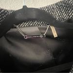 Trina Turk  Pea Coat Jacket Size 8 Women's Wool Blend Black Gray plaid #B Photo 7