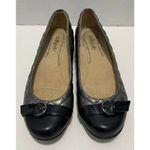 Softspots Quilted Leather Round Toe Slip On Shoes Captoe Buckle‎ Black Gray 6.5 Gray Photo 3