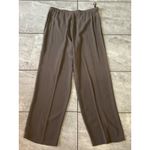 Eileen Fisher  Silk Wide Leg Pants Taupe Elastic Waist Size S Photo 1