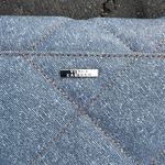 Vince Camuto  Blue Quilted Denim Crossbody Bag Silver Hardware Purse‎ Photo 10