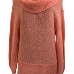 Free People NWT Ophelia Pullover Alpaca Oversized Knit Sweater in Peach XS Photo 0