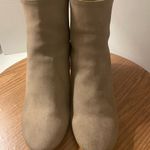 Rag and Bone  Drea Suede Mid Block Lucite Heel Ankle Boot Smoke Suede 39.5 (9) Photo 8