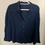 Lucky Brand  button down shirt with metallic running thru shy Photo 1